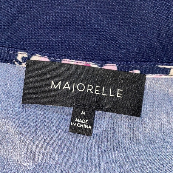 Majorelle Floral Tie-Front Crop Top - Picture 6 of 7